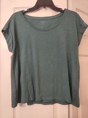Garnet Hill Weekender Cropped Boxy Tee